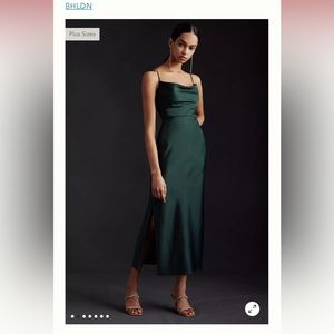 BHLDN Cali Satin Charmeuse Dress